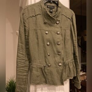 INC International Concepts Olive Utility Jacket
